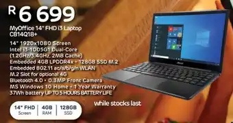 Computer Mania Mecer MyOffice 14' FHD i3 Laptop CB14Q18+ offer