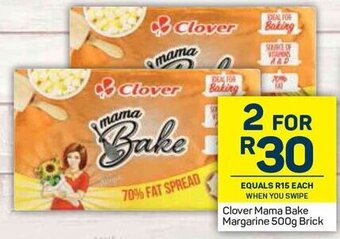 Pick n Pay Clover Mama Bake Margarine 500g Brick offer