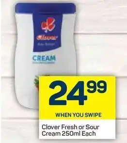 Pick n Pay Clover Fresh or Sour Cream 150ml offer