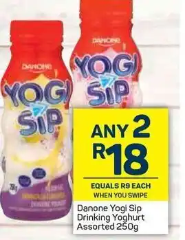Pick n Pay Danone Yogi Sip Drinking Yoghurt Assorted 250g offer