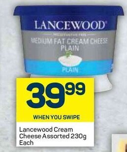 Pick n Pay Lancewood Cream Cheese Assorted 230g offer