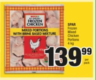 Spar Savemor SPAR Frozen Mixed Chicken Portions 4kg offer