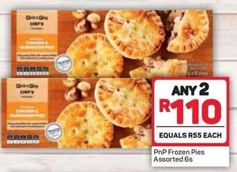 Pick n Pay PnP Frozen Pies Assorted 6s offer