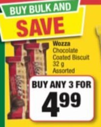 Wozza Chocolate Coated Biscuit 32g Assorted