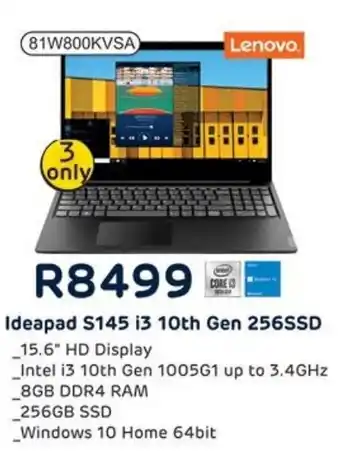 Computer Mania Lenovo Ideapad S145 i3 10th Gen 256SSD offer