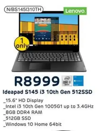 Computer Mania Lenovo Ideapad S145 i3 10th Gen 512SSD offer