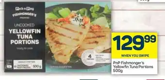 Pick n Pay Pnp Fishmonger's Yellowfin Tuna Portions 500g offer