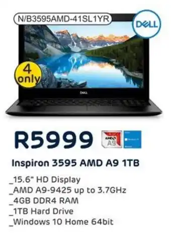 Computer Mania Dell Inspiron 3595 AMD A9 1TB offer