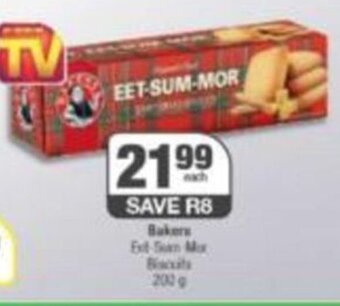 SuperSpar Bakers Eet-Sum-Mor Biscuits 200g offer