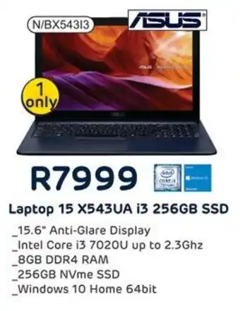 Computer Mania Asus Laptop 15 X543UA Core i3 256GB SSD offer