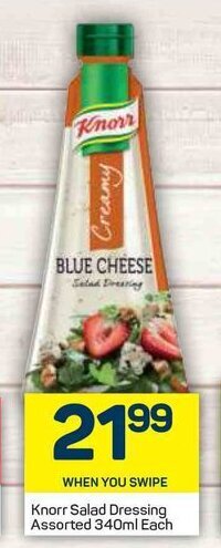 Pick n Pay Knorr Salad Dressing Assorted 340ml offer