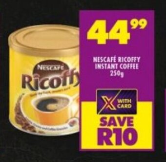 Shoprite NESCAFÉ RICOFFY INSTANT COFFEE 250g offer