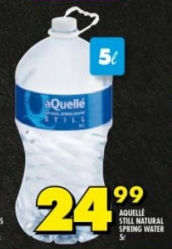 Shoprite AQUELLE STILL NATURAL SPRING WATER 5L offer