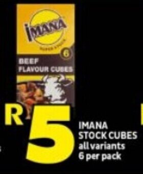 Shoprite IMANA STOCK CUBES all variants 6 per pack offer
