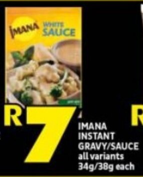 Shoprite IMANA INSTANT GRAVY/SAUCE all variants 34g/38g each offer