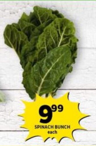 Shoprite SPINACH BUNCH each offer