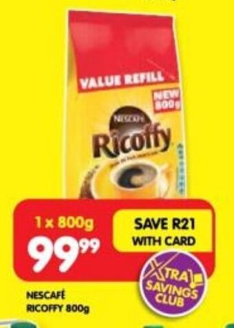 Shoprite NESCAFÉ RICOFFY 800g offer