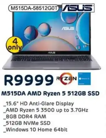 Computer Mania Asus M515DA AMD Ryzen 5 512GB SSD offer