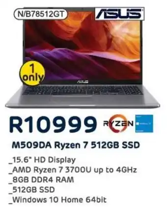 Computer Mania Asus M509DA Ryzen 7 512GB SSD offer