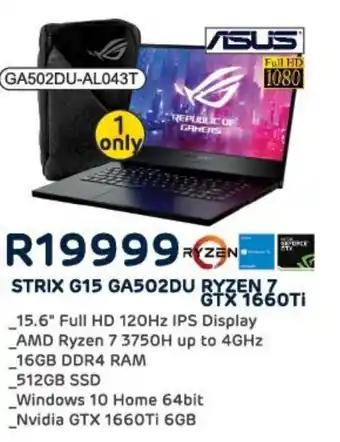 Computer Mania Asus Strix G15 GA502DU Ryzen 7 GTX1660Ti offer