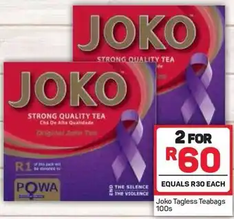 Pick n Pay Joko Tagless Teabag 100s offer