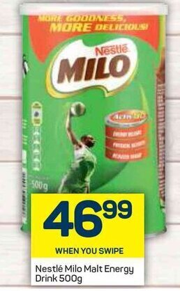 Pick n Pay Nestlé Milo Malt Energy Drink 500g offer