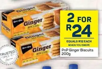 Pick n Pay PnP Ginger Biscuits 200g offer