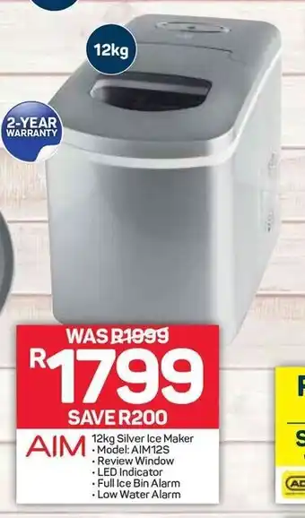 Pick n Pay Aim 12kg Silver Ice Maker offer