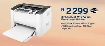 Computer Mania HP Laserjet M107w A4 Mono Laser Printer offer