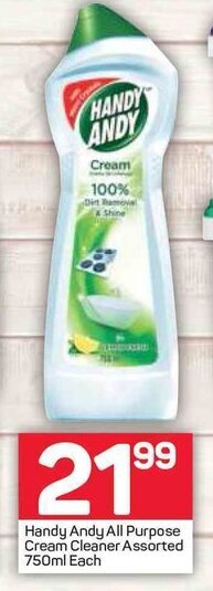 Pick n Pay Handy Andy All Purpose Cream Cleaner Assorted 750ml offer