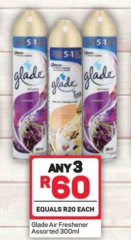 Pick n Pay Glade Air Freshener Assorted 300ml offer