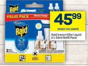 Pick n Pay Raid Insect Killer Liquid 2 x 33ml Refill Pack offer
