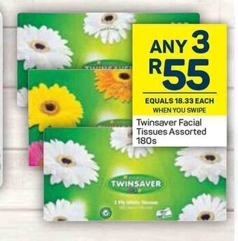 Pick n Pay Twinsaver Facial Tissues Assorted 180s offer