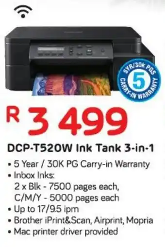 Computer Mania Brother DCP-T520W Ink Tank 3-in-1 offer