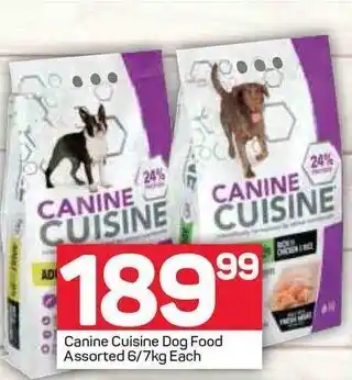 Pick n Pay Canine Cuisine Dog Food Assorted 6/7kg offer