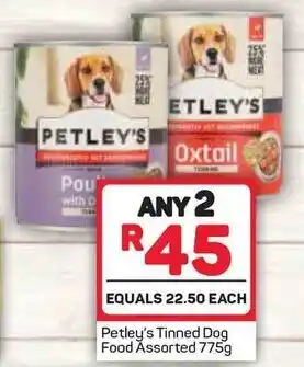 Pick n Pay Petley's Tinned Dog Food Assorted 775g offer