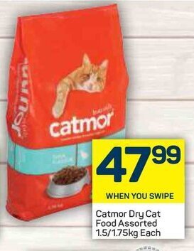 Pick n Pay Catmor Dry Cat Food Assorted 1.5/1.7kg offer