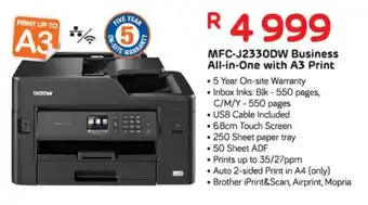 Brother MFC-J2330DW Business All-in-One with A3 Print
