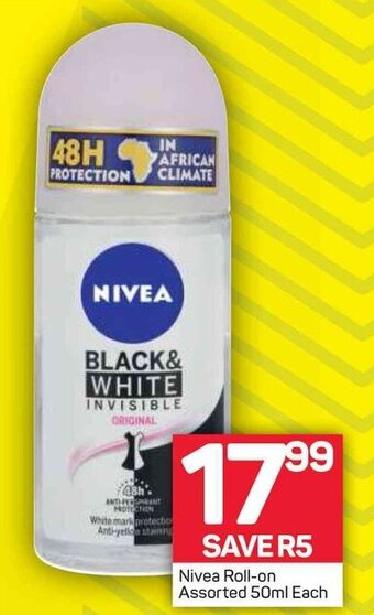 Pick n Pay Nivea Roll-On Assorted 50ml offer