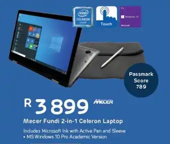 Computer Mania Mecer Fundi 2-in-1 Celeron Laptop offer