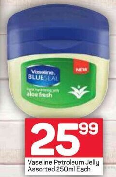 Pick n Pay Vaseline Petroleum Jelly Assorted 250ml offer