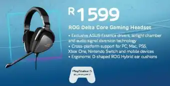Computer Mania Asus ROG Delta Core Gaming Headset offer