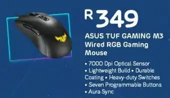 Computer Mania Asus TUF Gaming M3 Wired RGB Gaming Mouse offer