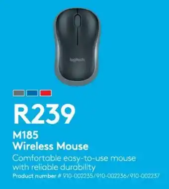 Computer Mania Logitech M185 Wireless Mouse offer