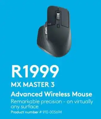 Logitech MX Master 3 Advanced Wireless Mouse