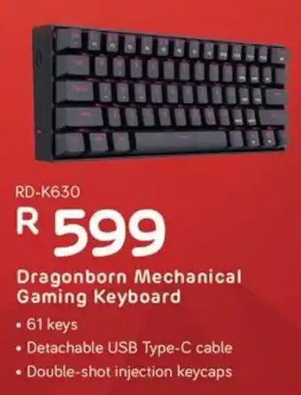 Computer Mania Redragon Dragonborn Mechanical Gaming Keyboard offer