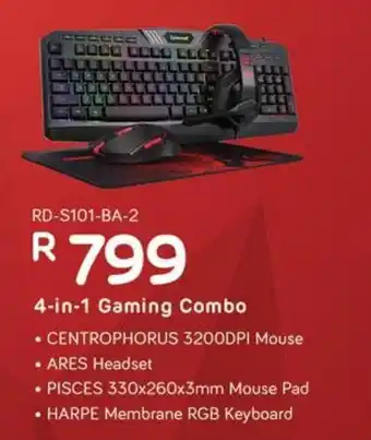 Computer Mania Redragon 4-in-1 Gaming Combo offer
