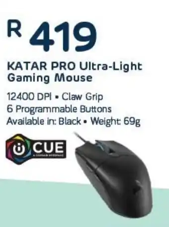 Computer Mania CUE Katar Pro Ultra-Light Gaming Mouse offer