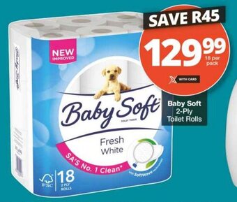 Baby Soft 2-Ply Toilet Rolls