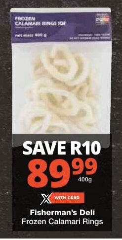 Checkers Fisherman's Deli Frozen Calamari Rings offer